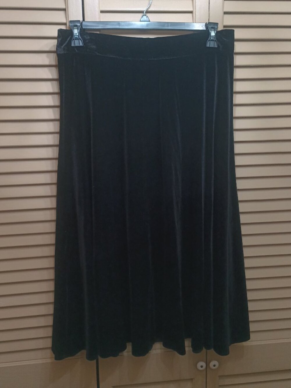 Alex Marie Clarissa Black Velvet Skirt Sz 12